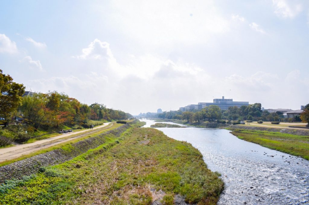 京都パワースポット巡りの一人旅_鴨川サイクリング