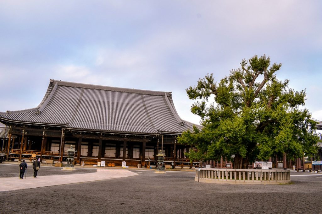京都パワースポット巡りの一人旅_早朝の西本願寺