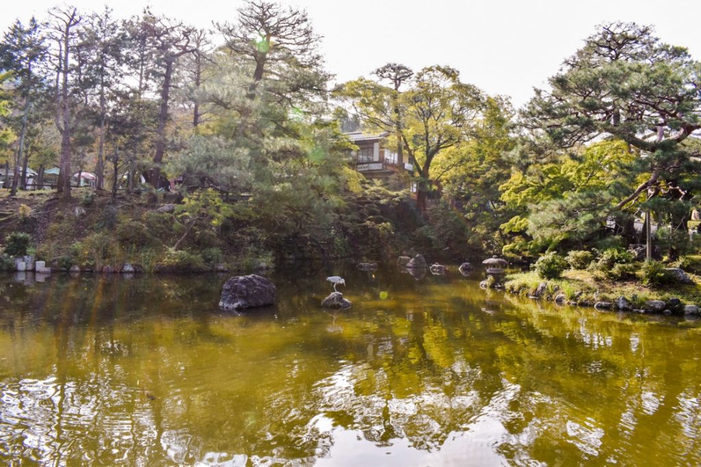 京都パワースポット巡りの一人旅_円山公園の紅葉