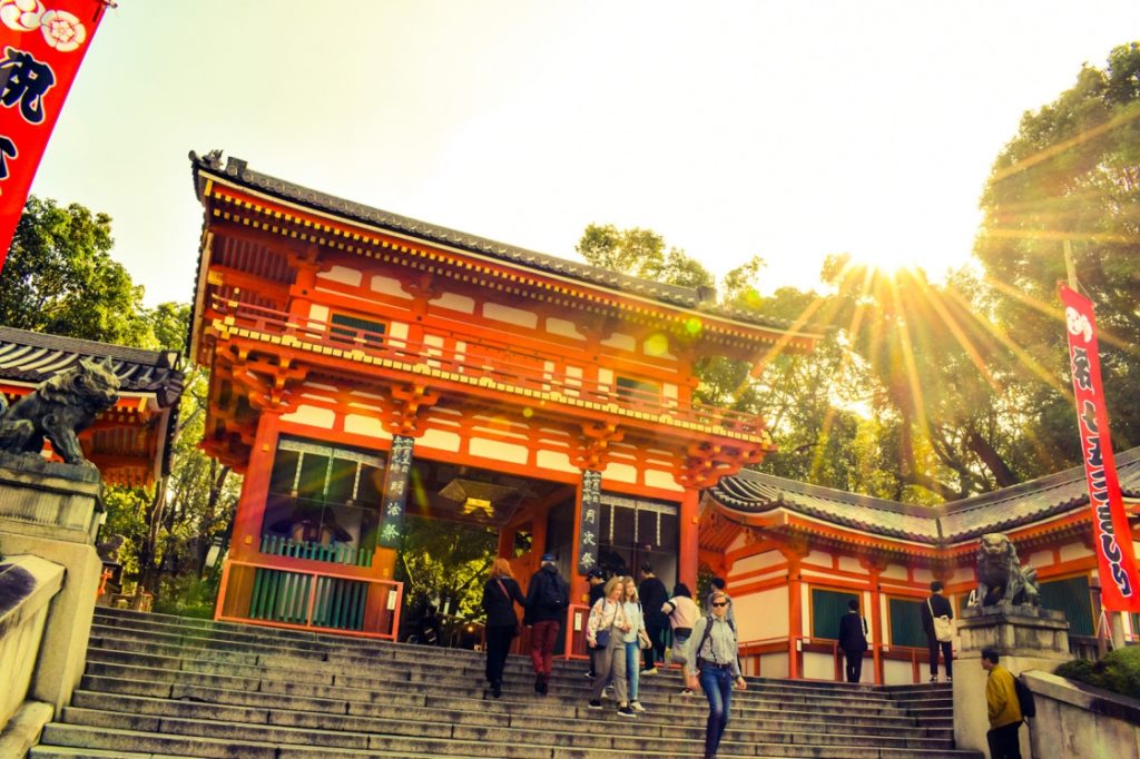 京都パワースポット巡りの一人旅_八坂神社