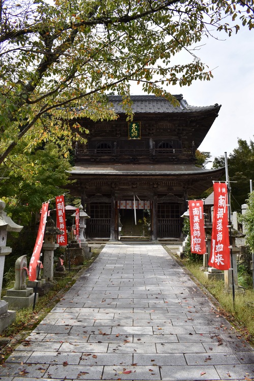 城崎温泉ぶらり旅_温泉寺と温泉街の風景_山門