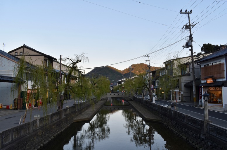 城崎温泉ぶらり旅_夕方と日暮れ_温泉街の風景