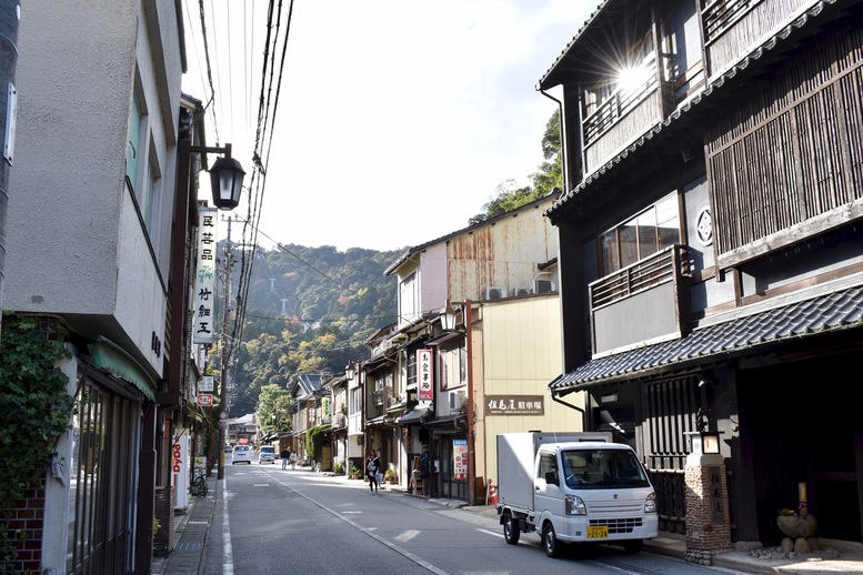 城崎温泉ぶらり旅_湯の里通り_温泉街の風景