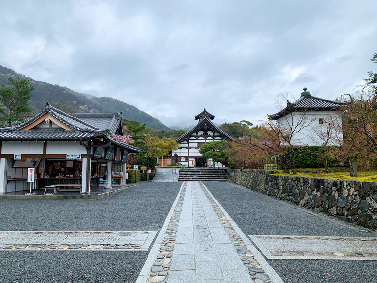 春の京都・嵐山の天龍寺