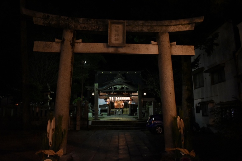 新年の城崎温泉_夜のライトアップ風景