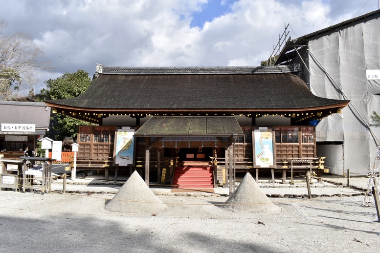 年始の上賀茂神社ひとり旅-細殿と立砂