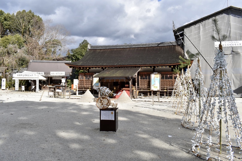 年始の上賀茂神社ひとり旅-細殿と立砂