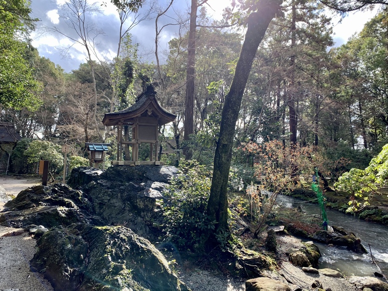 年始の上賀茂神社ひとり旅-渉渓園