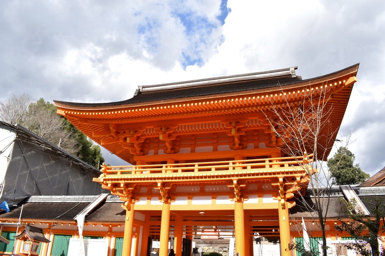 年始の上賀茂神社ひとり旅-楼門