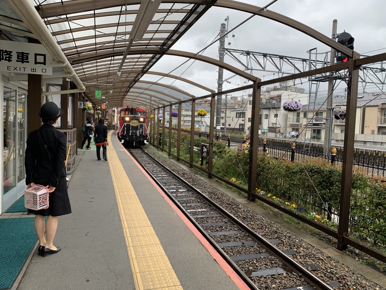 春の京都の見どころ_嵐山の名所_嵯峨野トロッコ列車