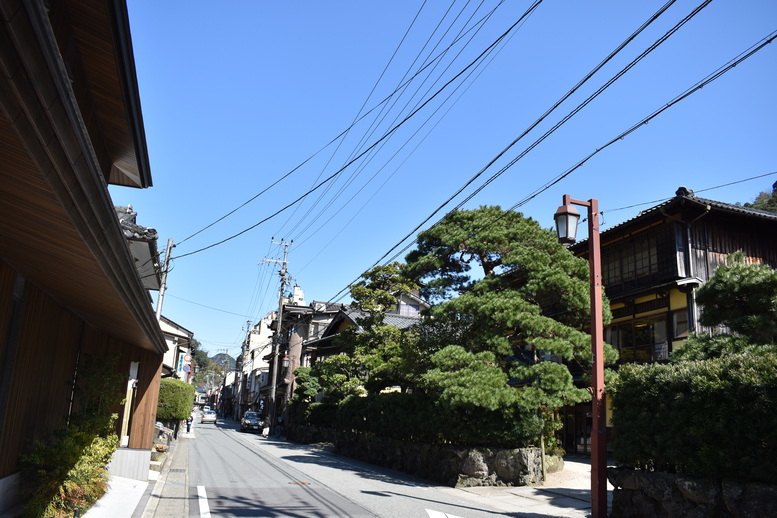 城崎温泉の風景_春の湯の里通り_三木屋