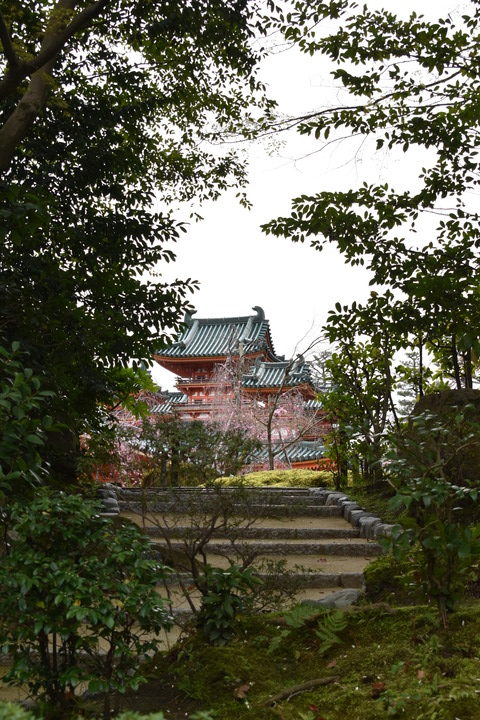 春の京都の名所観光_平安神宮神苑_西神苑と楼