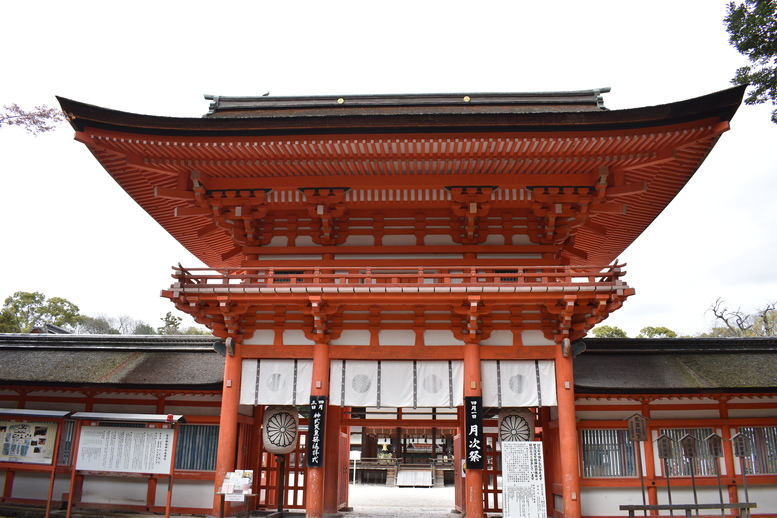 春の京都の見どころ_下鴨神社の桜_楼門