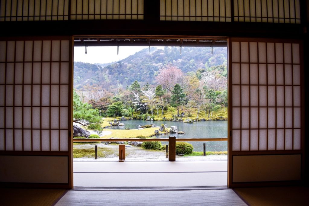 春の京都の見どころ_嵐山の名所_天龍寺の桜