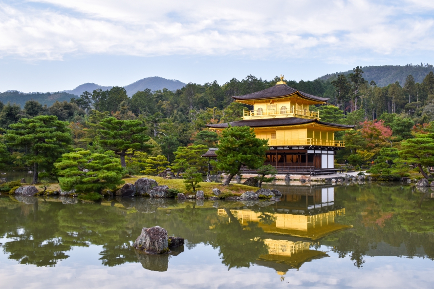 金閣寺の風景