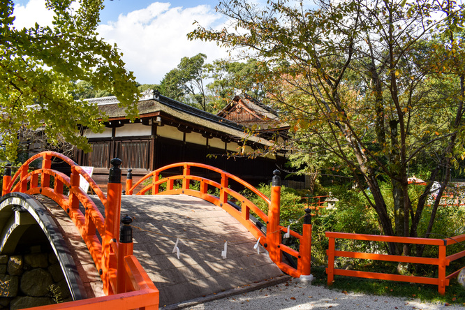 下鴨神社・御手洗池と太鼓橋