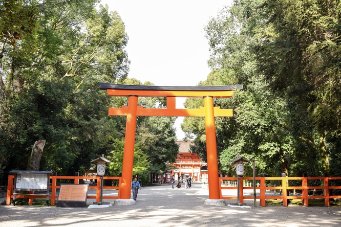 下鴨神社・糺の森_鳥居と楼門