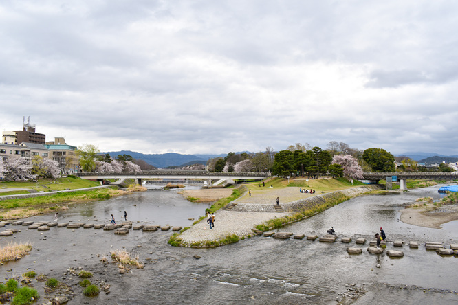 春の京都_鴨川デルタ