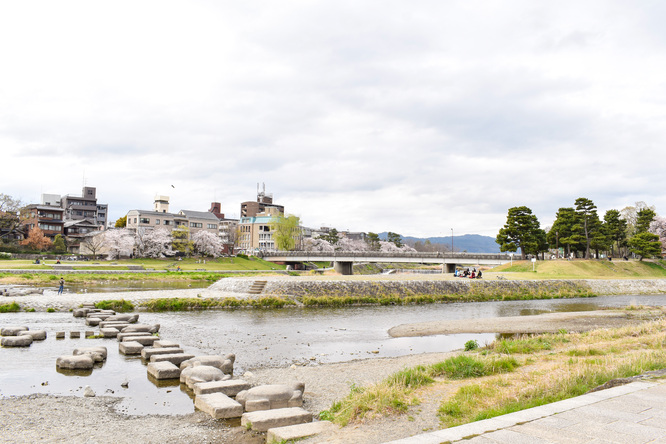 春の京都_鴨川デルタ