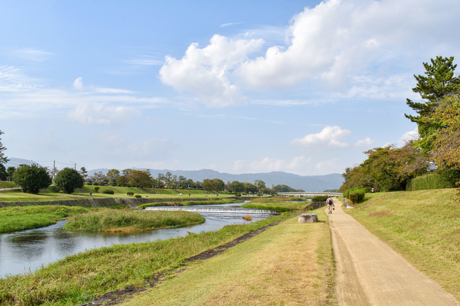 賀茂川サイクリング_古都・京都の自然