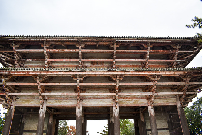 東大寺南大門と奈良公園