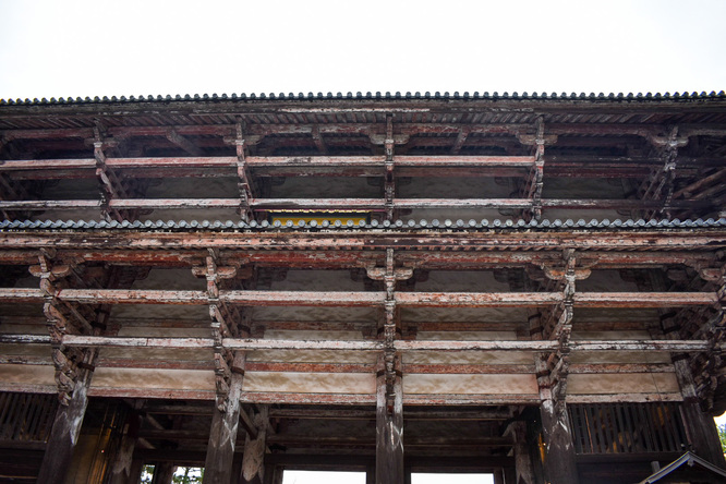 東大寺南大門と奈良公園