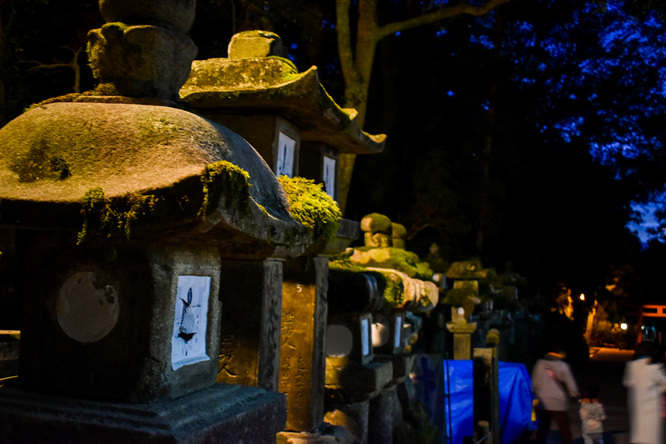 幽玄なる表参道_夜の春日大社