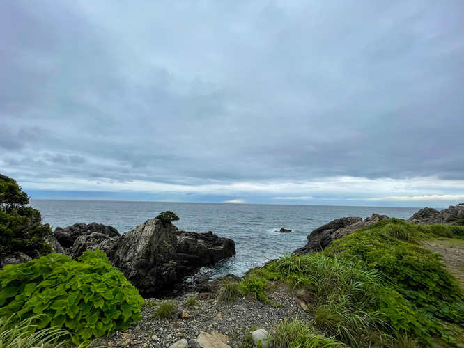 屋久島サイクリング_宮之浦→安房の海の風景