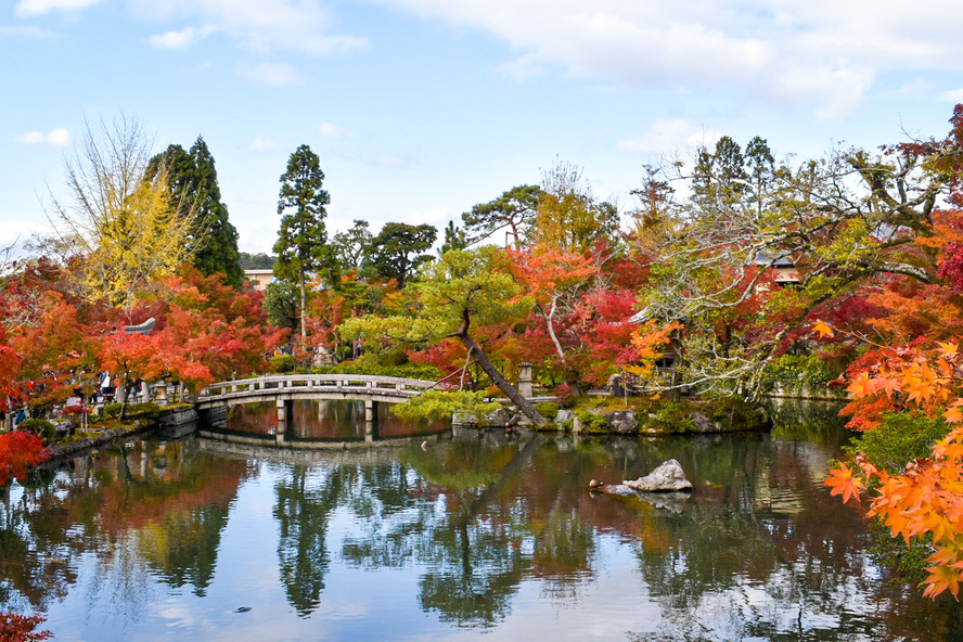永観堂の見どころ_秋の紅葉と放生池