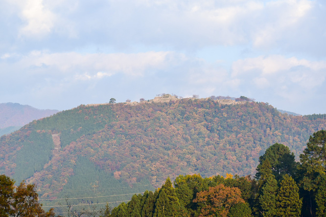 立雲峡から竹田城跡へ_見上げる天空の城ラピュタと紅葉