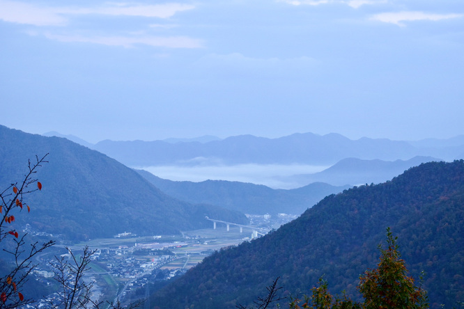 竹田城跡と立雲峡_あっちに雲海！