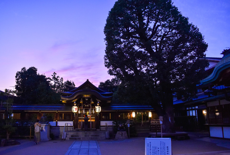 晴明神社の見どころ_本殿と御神木の楠