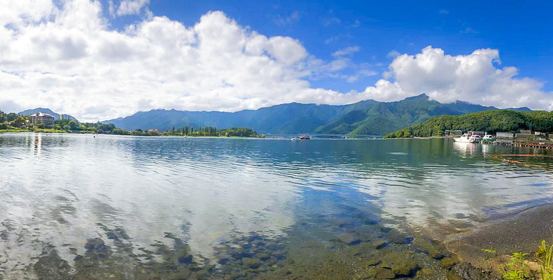 富士五湖ランキング_富士五湖の成り立ち-世界遺産との関係_河口湖畔の風景