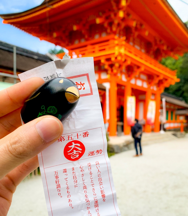 京都観光-最古の最強パワースポット！上賀茂神社の見どころ-八咫烏おみくじ_スピリチュアル名物