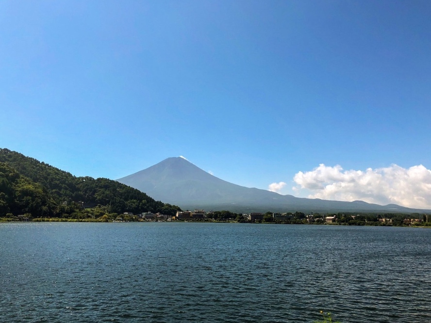 河口湖の温泉ホテルへ家族旅行！