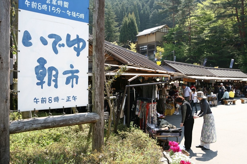 下呂温泉のおすすめ観光スポット_温泉街-いでゆ朝市