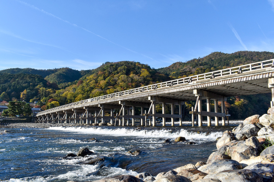京都観光-嵐山・渡月橋の歴史_桂について-大堰川