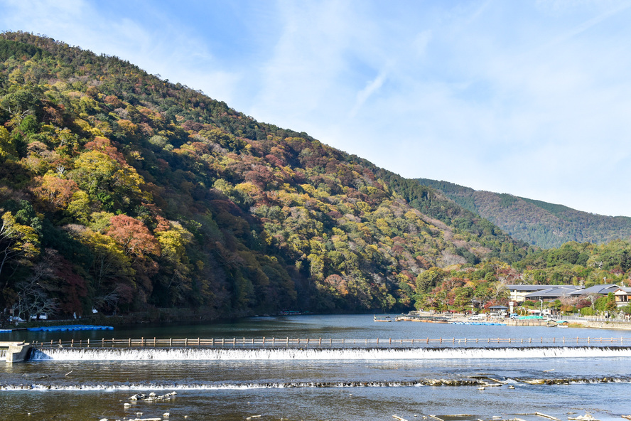 京都観光-嵐山・渡月橋の見どころ_紅葉の見頃
