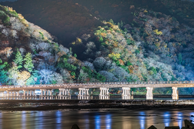 京都観光-嵐山・渡月橋のライトアップ-期間・時間