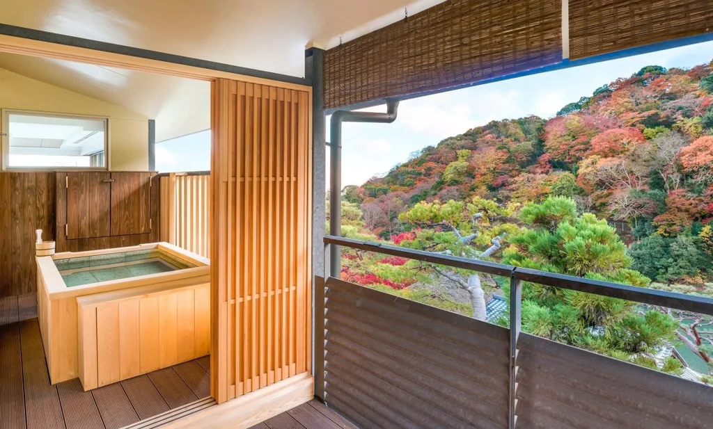 【嵐山】カップルにオススメのおしゃれ高級ホテル_翠嵐 ラグジュアリーコレクションホテル 京都-客室露天風呂
