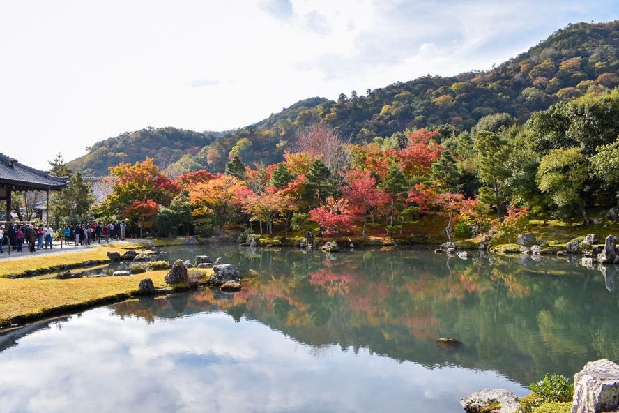 京都ひとり旅日記-秋の天龍寺に行ってみた！曹源池庭園と百花苑の紅葉を満喫！モデルコースにもどうぞ！