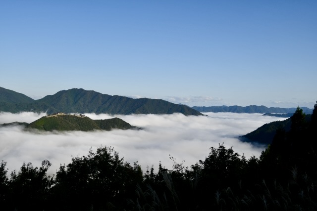 竹田城跡で雲海を見る！時期・時間・天気の条件_おすすめビュースポット-立雲峡と日本のマチュピチュ