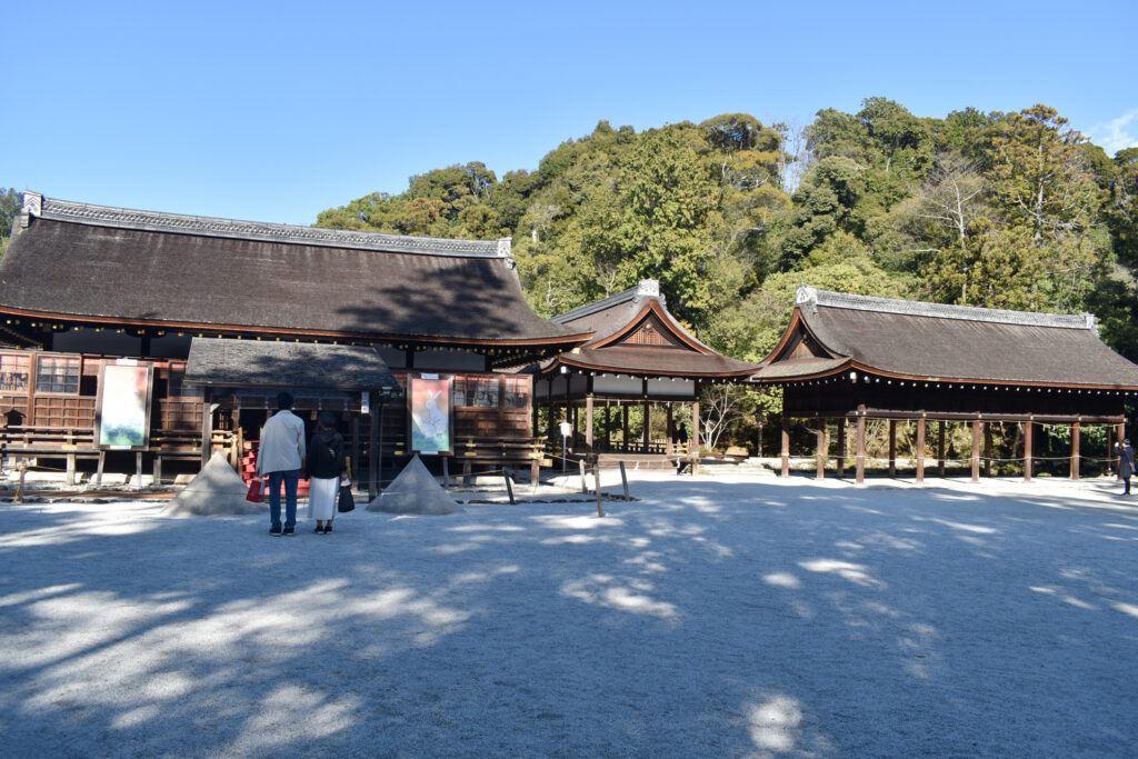 京都ひとり旅_上賀茂神社で初詣3_レンタサイクルで桜とパワースポットを巡る！